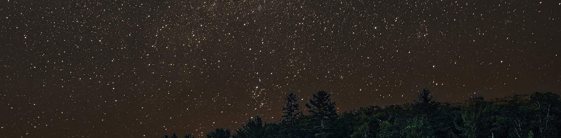 Homeschool astronomy night sky banner