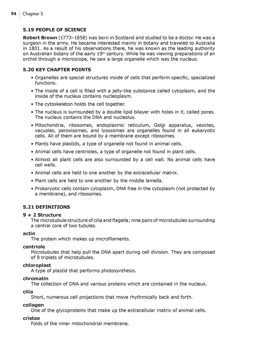 Homeschool Biology Textbook 3rd Edition Revised sample page chapter 5 page 94