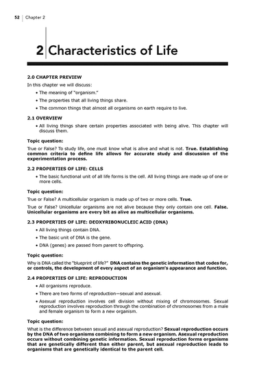 Homeschool curriculum Christian Life Science bundle answer and parent book sample page
