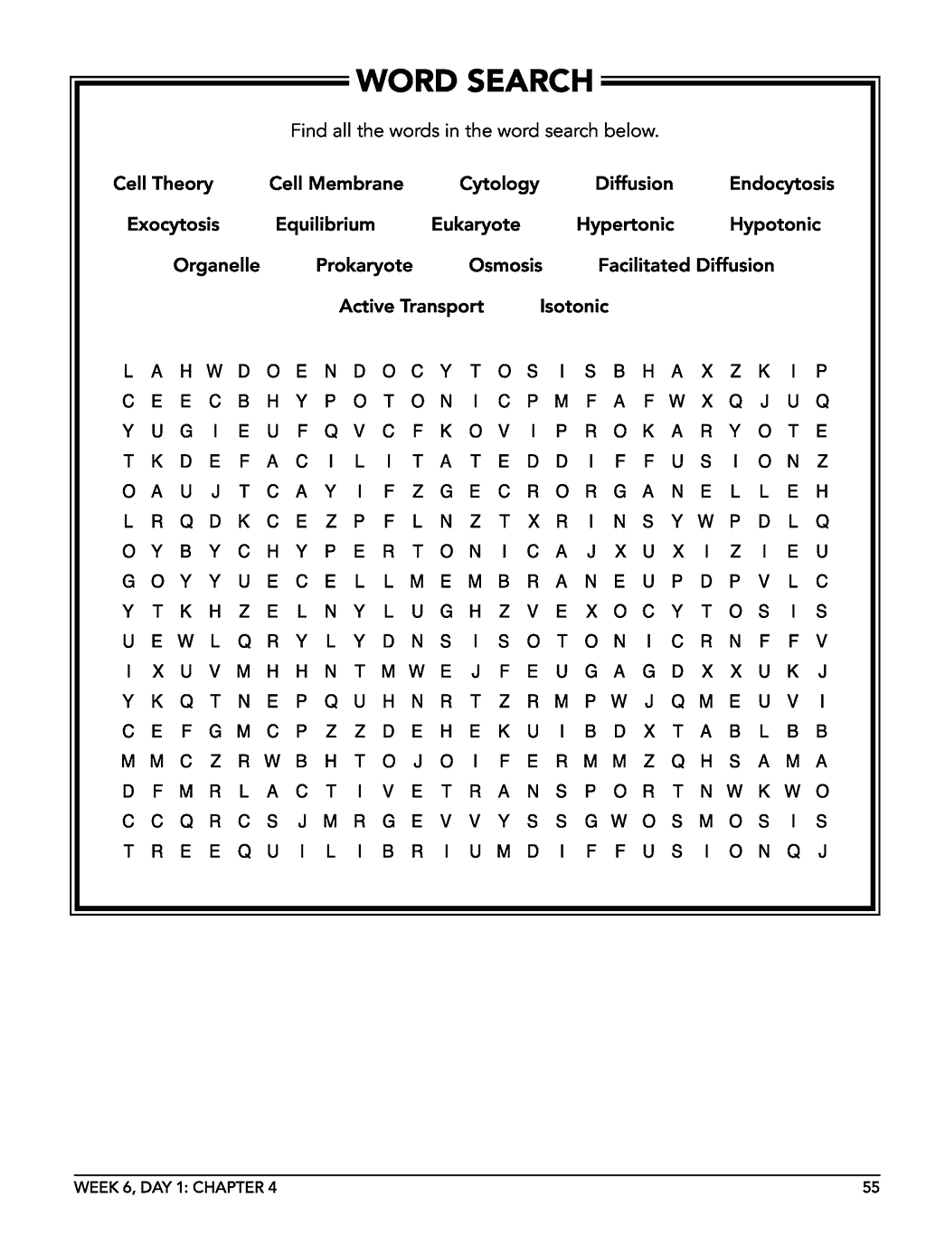 Homeschool Life Science Workbook sample page 4