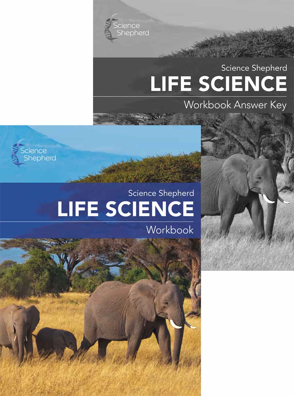 Homeschool Life Science Workbook and Workbook Answer Key covers