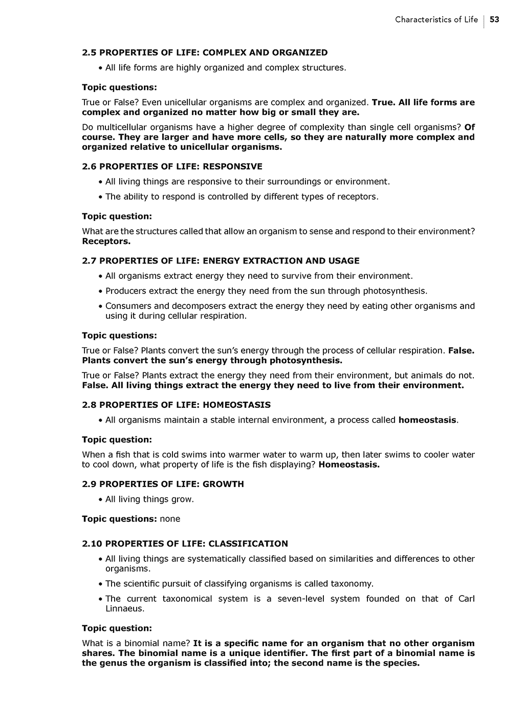 Science Shepherd best homeschool science Answer Key and Parent Companion sample page 2