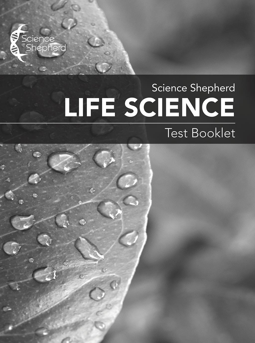 Science Shepherd Christian based science curriculum Test Booklet cover of a leaf