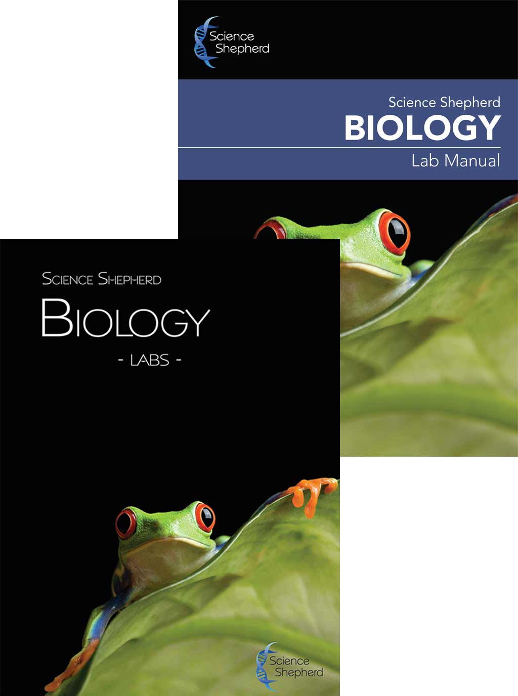 Cover of Science Shepherd homeschool Biology labs bundle with manual and DVD videos