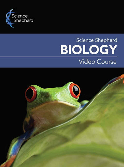 The cover for Science Shepherd's homeschool biology videos showing a green tree frog