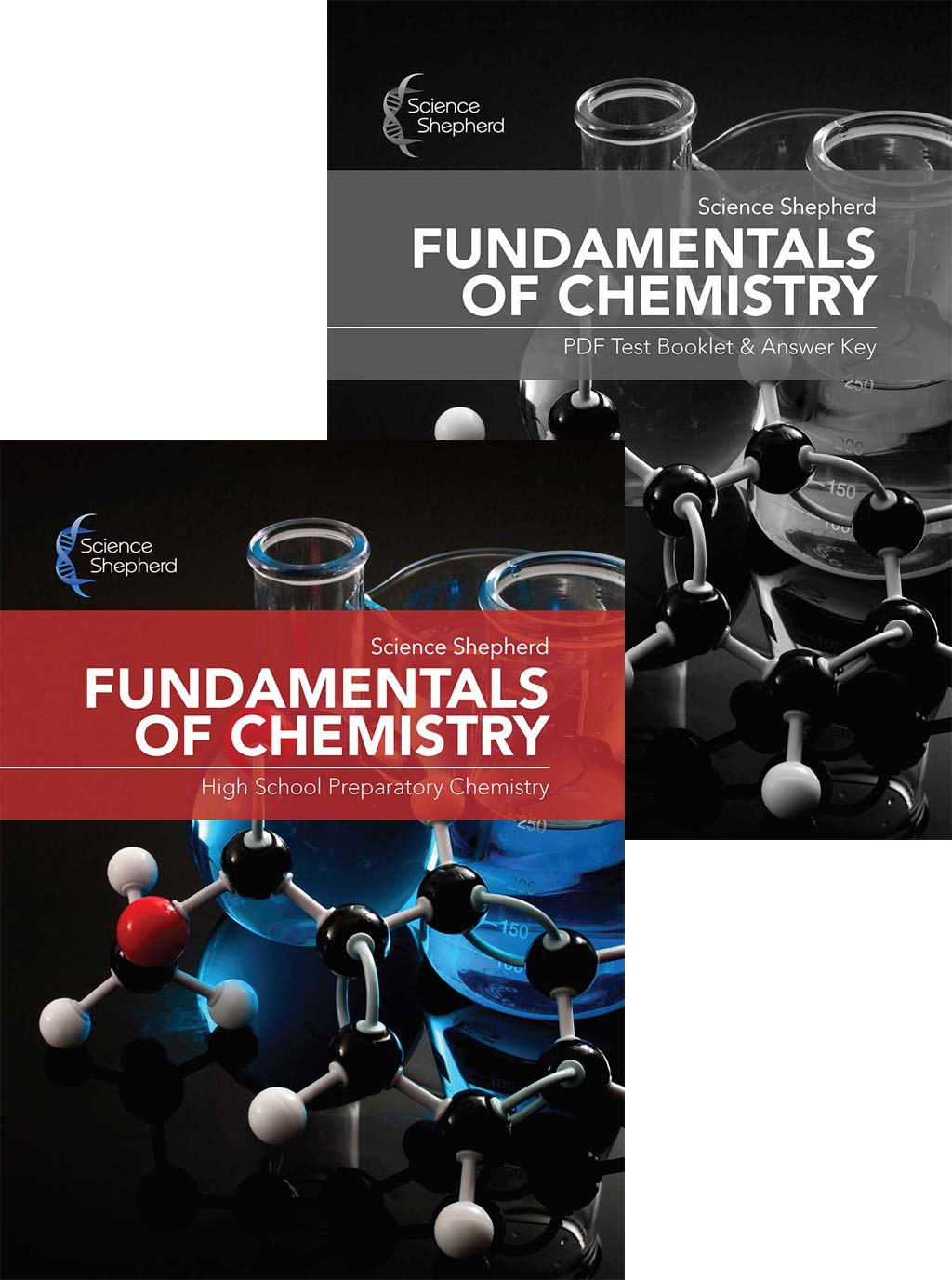 Science Shepherd Fundamentals of Chemistry homeschooling curriculum textbook and test/answers cover