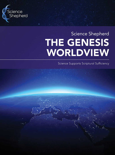 The Genesis Worldview science and creation lecture series cover of blue glowing earth at night