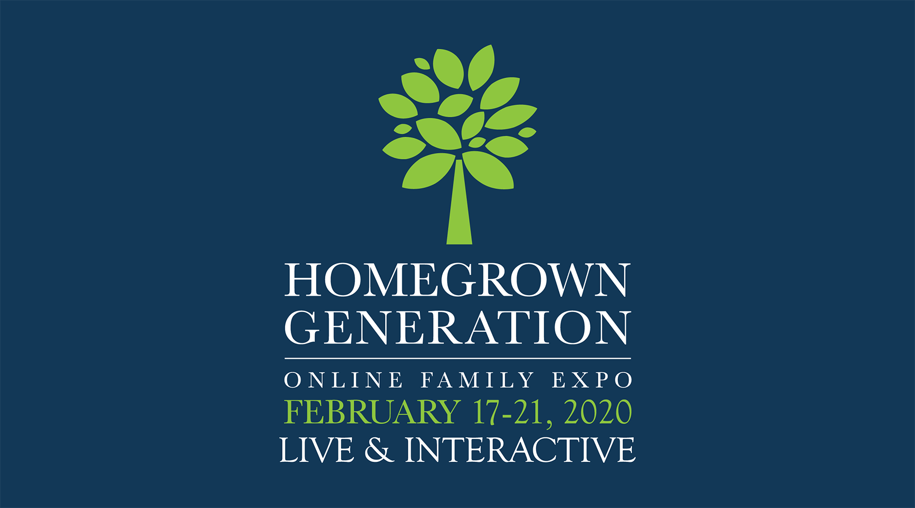 Homegrown Generation Online Family Expo banner