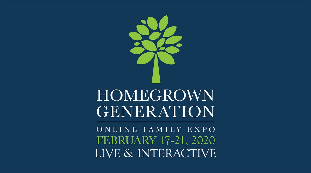Homegrown Generation Online Family Expo banner