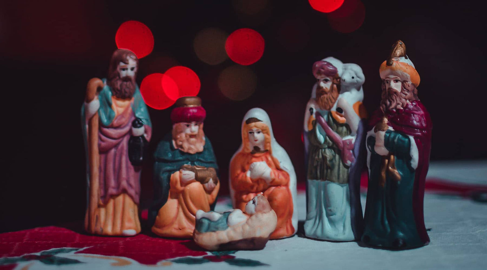 A nativity showing the birth of Jesus, who will save his people