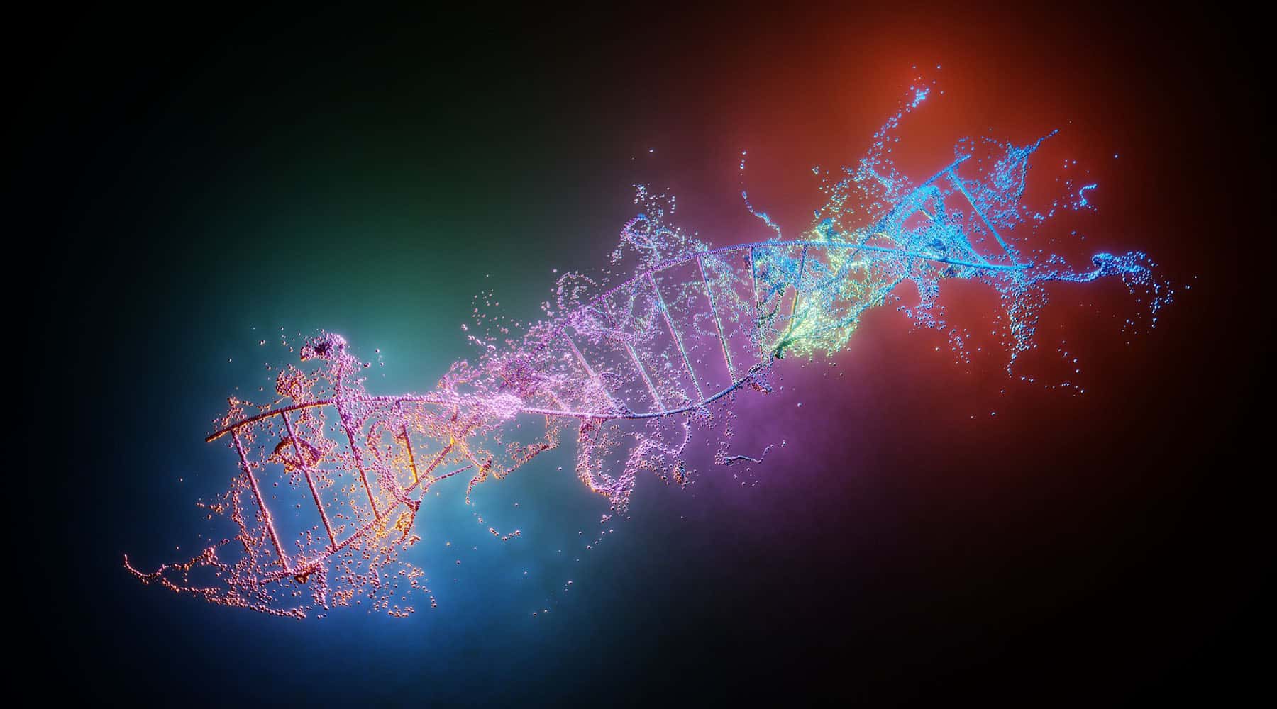 DNA strand with mutations
