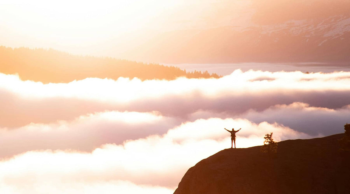 Picture of homeschool encouragement of summitting mountain
