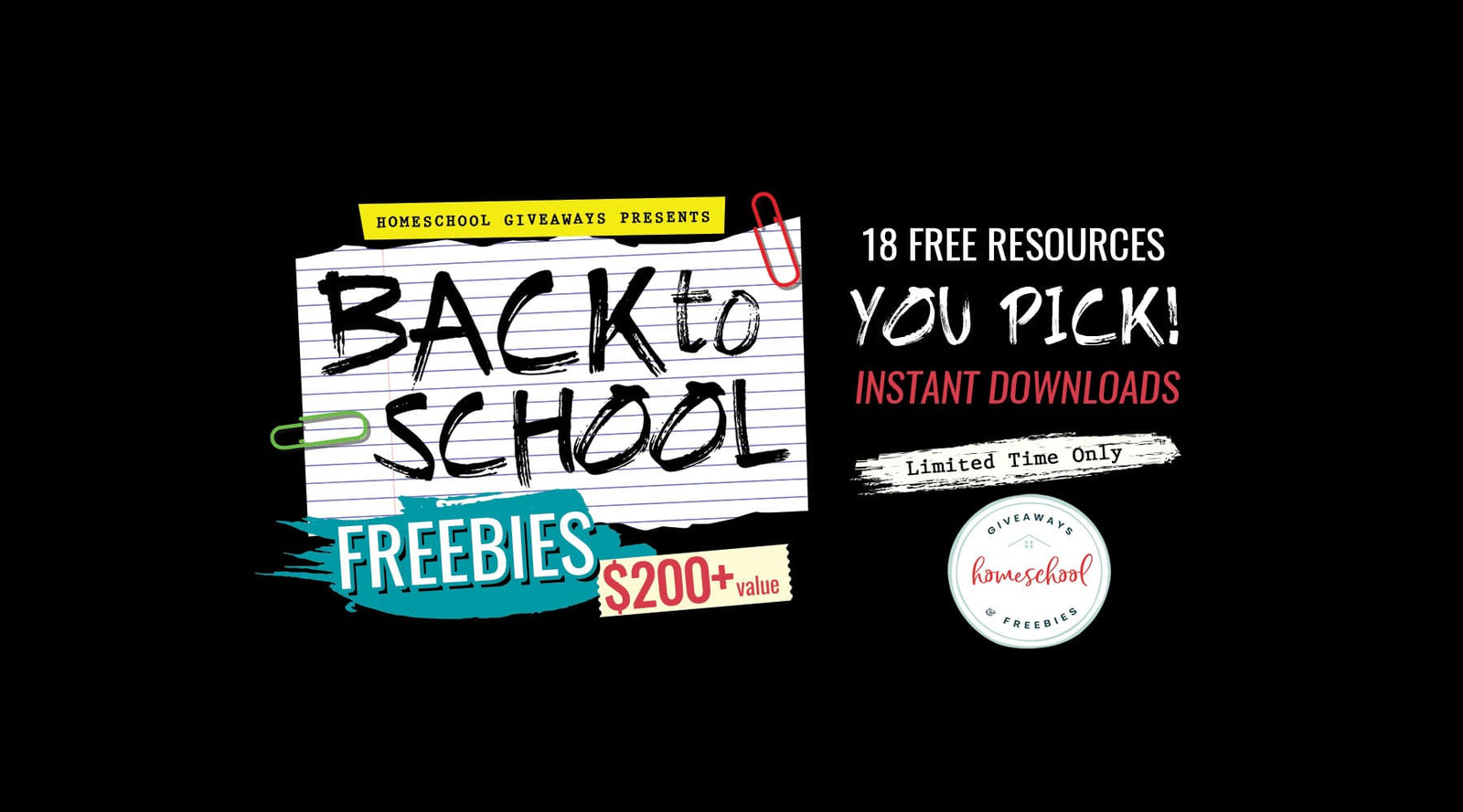Science Shepherd and Homeschool Giveaways Back to School Freebies banner