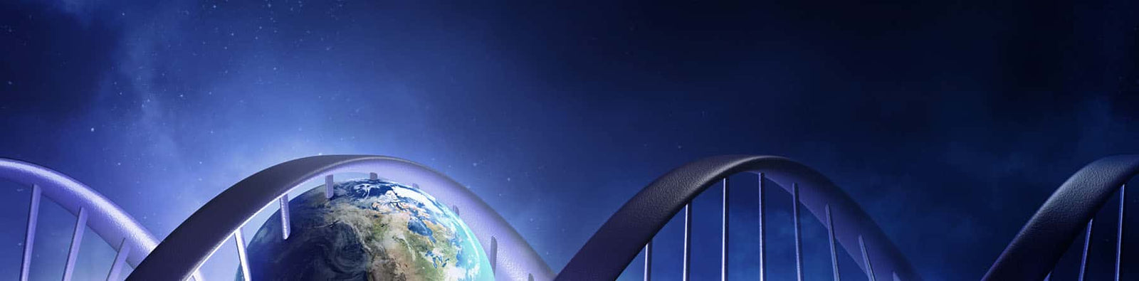 New homeschool curriculum pre-order banner of the earth and purple dna