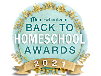Homeschool.com Back to Homeschool Curriculum Awards Winner 2021 badge