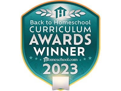 Homeschool.com Back to Homeschool Curriculum Awards Winner 2023 badge