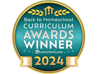 Homeschool.com Back to Homeschool Curriculum Awards Winner 2024 badge