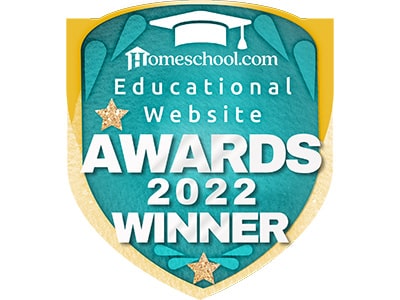 Homeschool.com Educational Website Awards Winner 2022 badge
