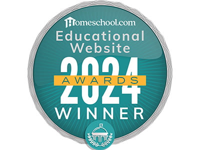 Homeschool.com Educational Website Awards Winner 2024 emblem