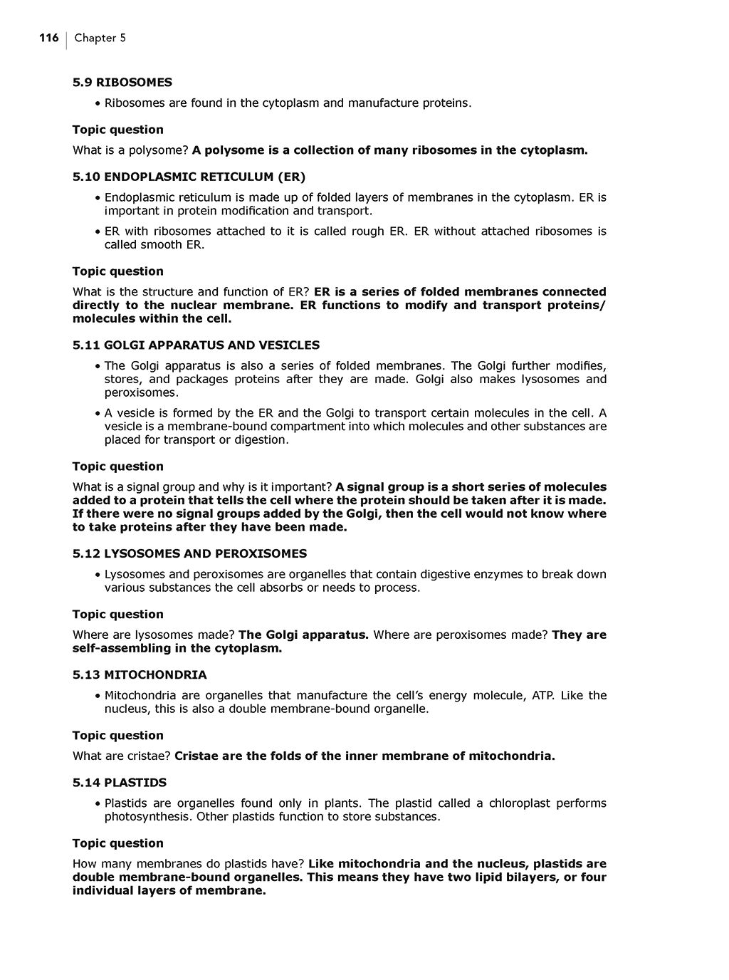 Science Shepherd Biology homeschool high school Answer Key and Parent Companion sample page 3