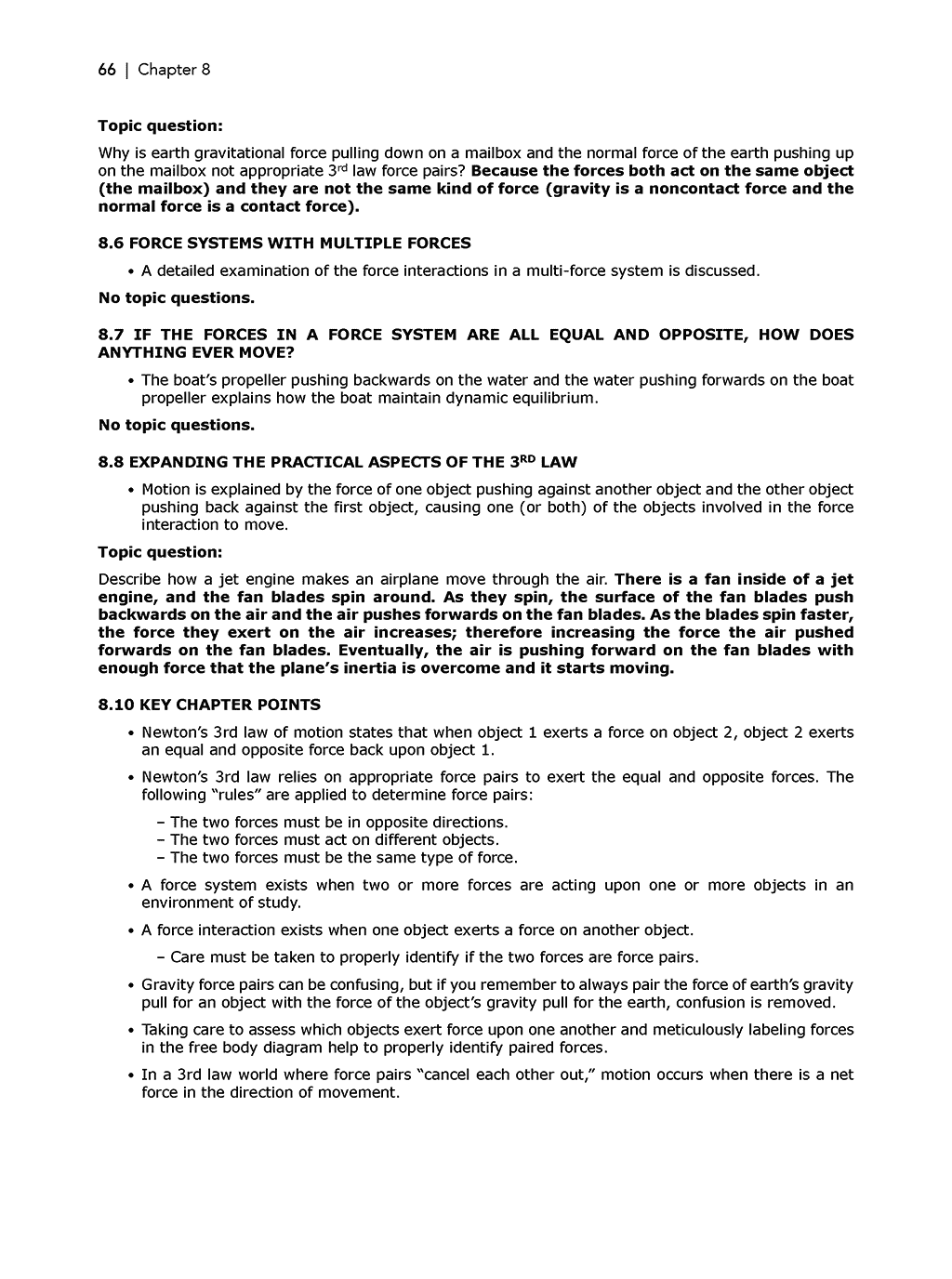 Christian homeschool physics curriculum answer key and parent companion chapter 8 sample page 2