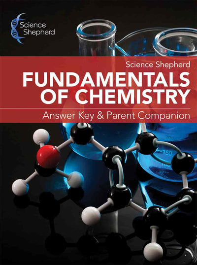 Cover image for a complete homeschool chemistry bundle answer key and parent guide.