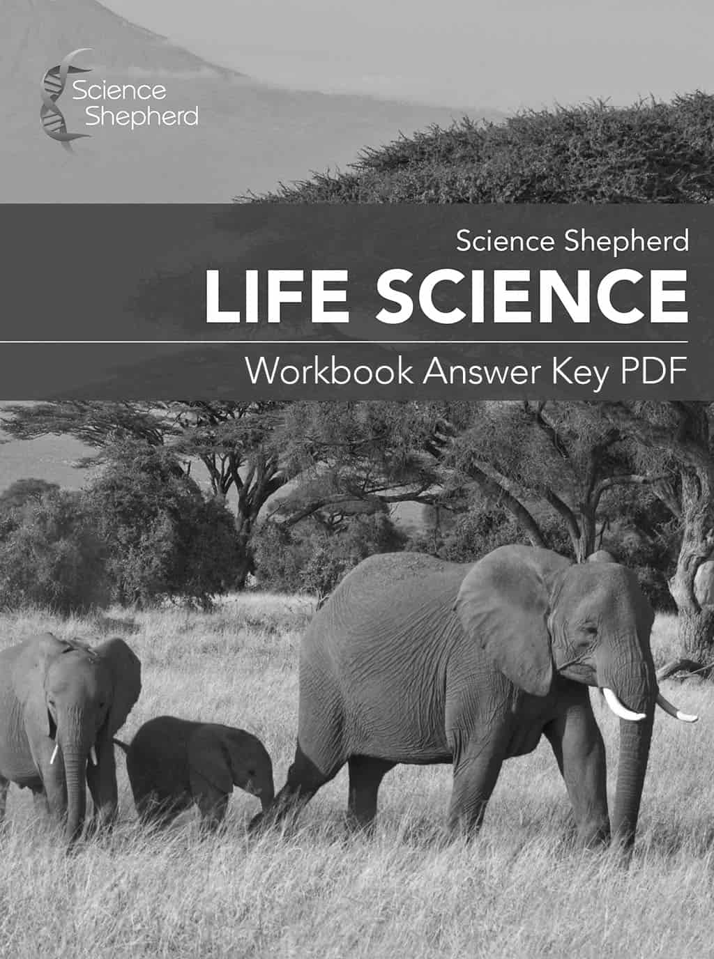 Homeschool curriculum middle school Life Science Workbook Answer Key cover PDF