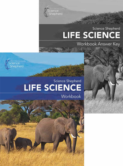 Homeschool Life Science Workbook and Workbook Answer Key covers