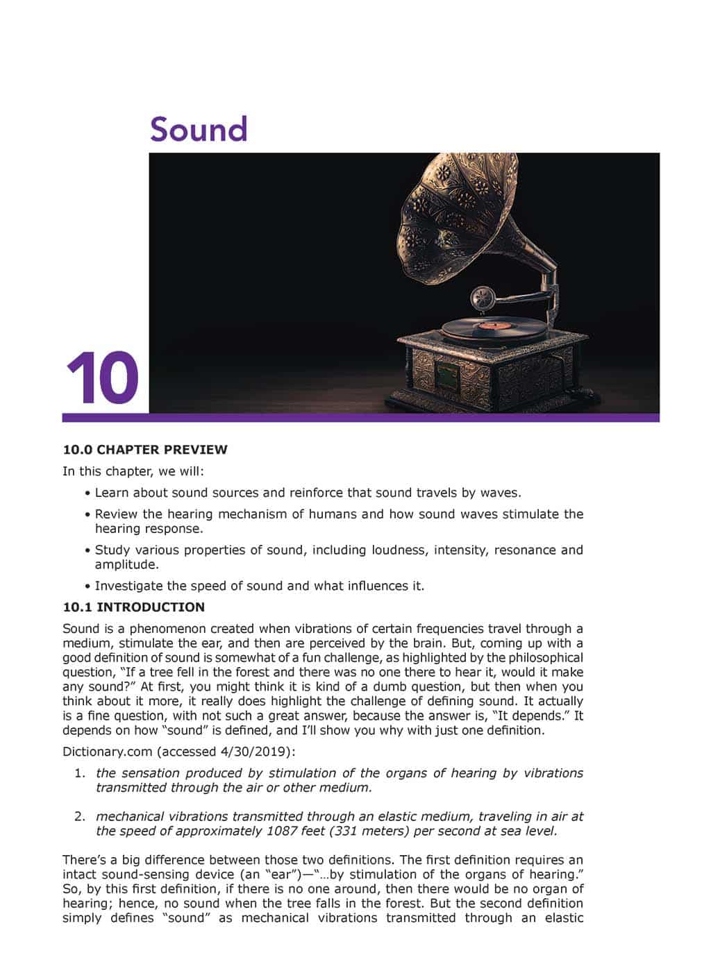Homeschool physics bundle textbook sample page 1