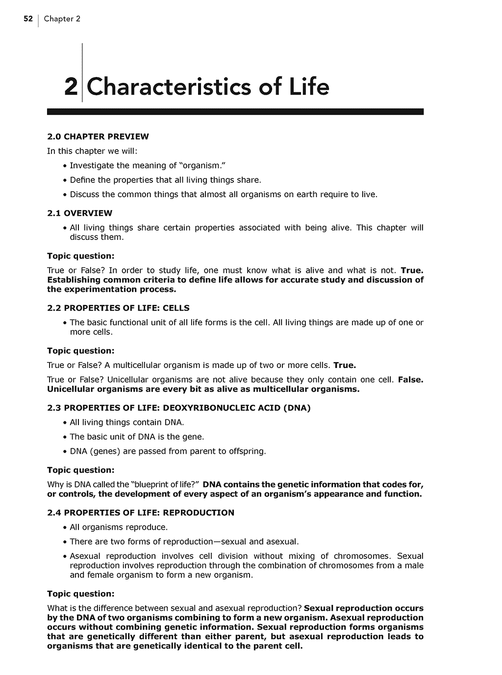 Homeschool science curriculum middle school Answer Key & Parent Companion sample page 1