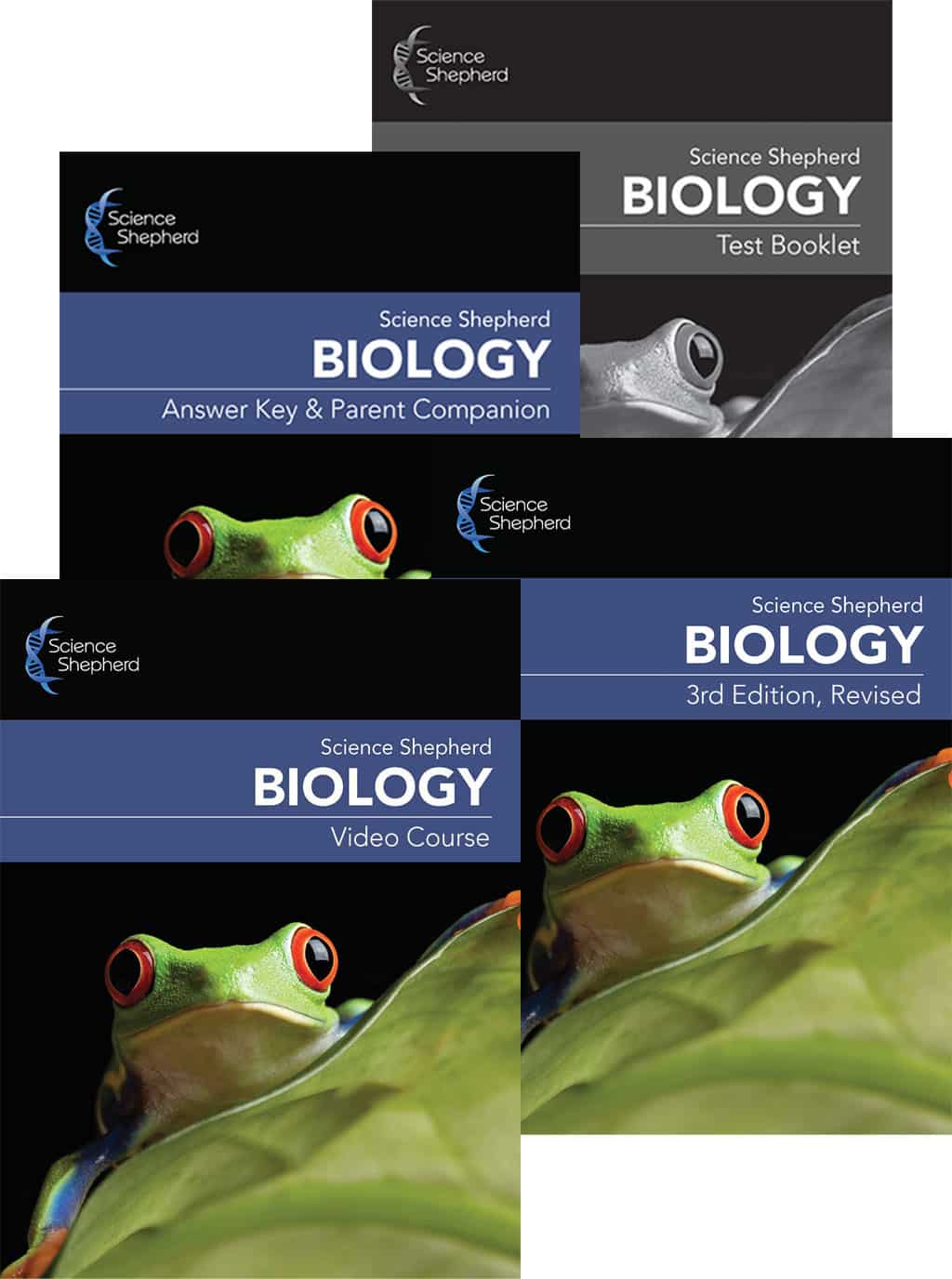 Science Shepherd's homeschool Biology videos with 3-book set for high school