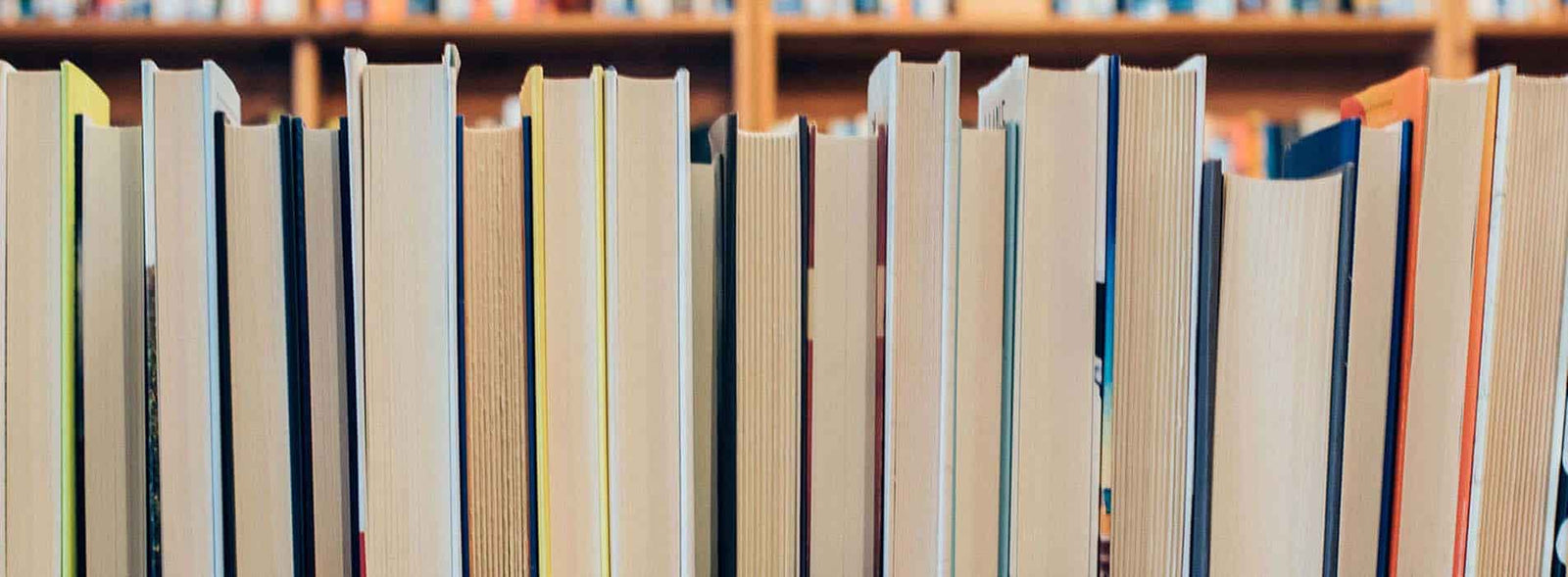 Homeschool curriculum books on a shelf