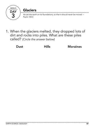 Science Shepherd Introductory Science homeschool workbook Level A sample page 4