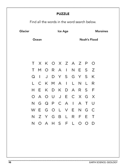 Introductory Science DVD or online homeschool Workbook Level B sample page 5