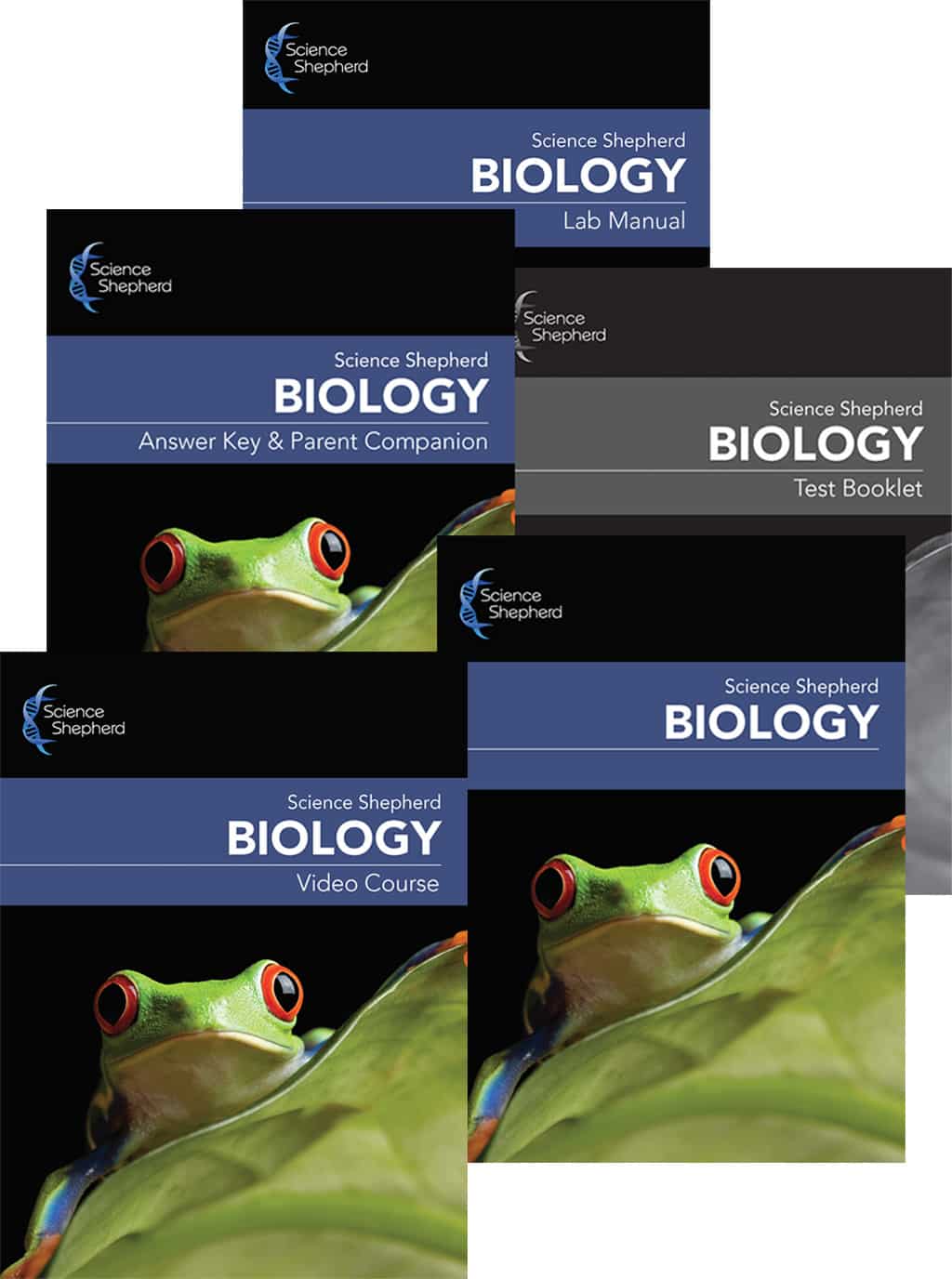 Science Shepherd Homeschool Biology Curriculum 3-Book Set with video course and lab manual
