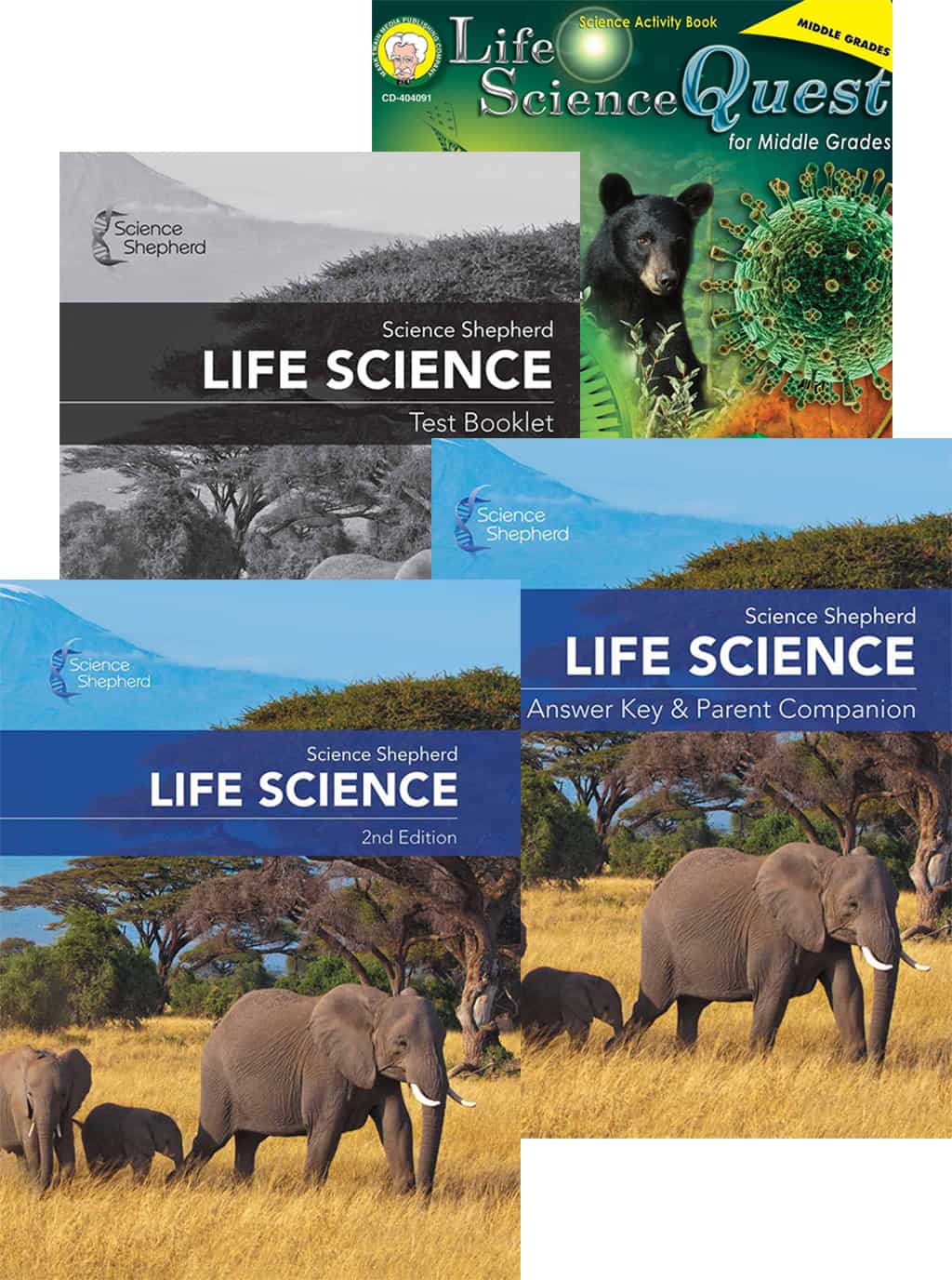 Shepherd　3-Book　Science　Homeschool　Set　Life　from　Science　Curriculum