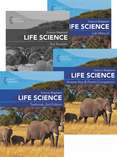 Life Science curriculum 3-book set with lab manual