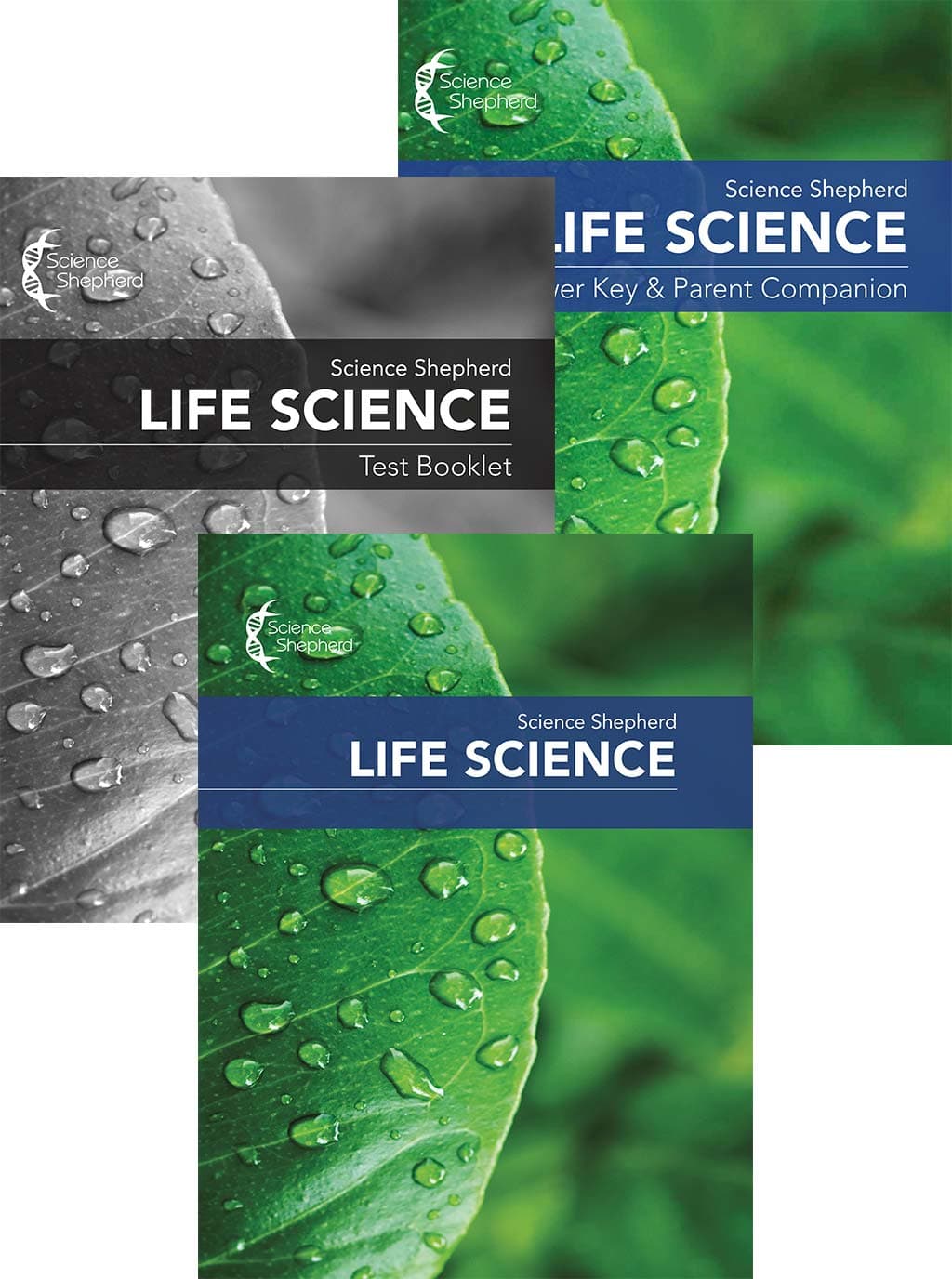 Science Shepherd best homeschool science curriculum 3-book set with textbook, test book, answer key