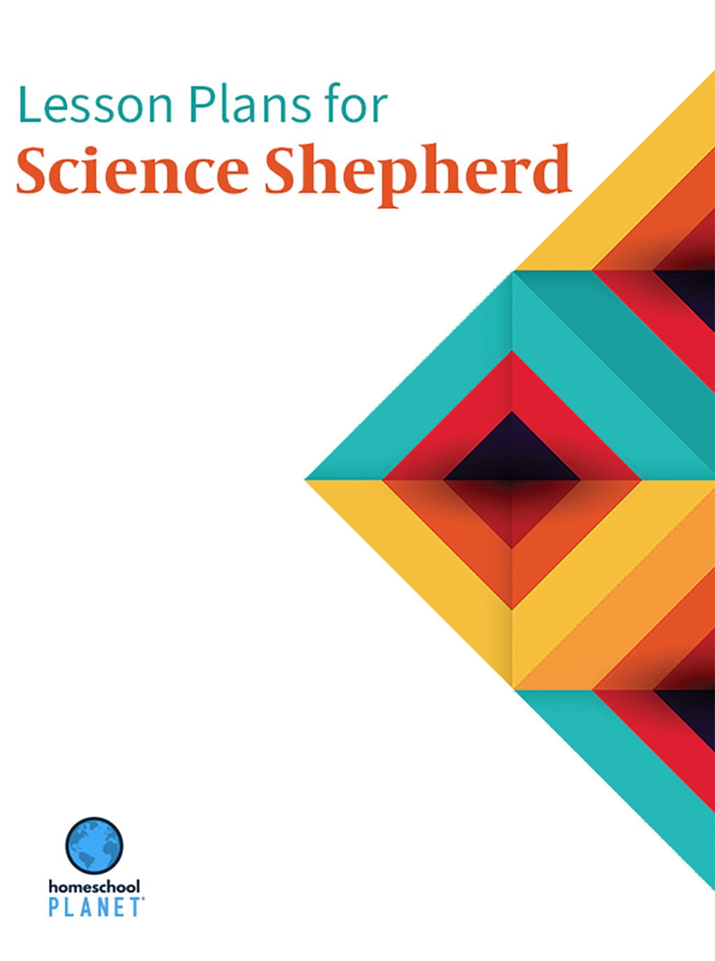 Home school lesson plans for Science Shepherd Astronomy cover with Homeschool Planet logo