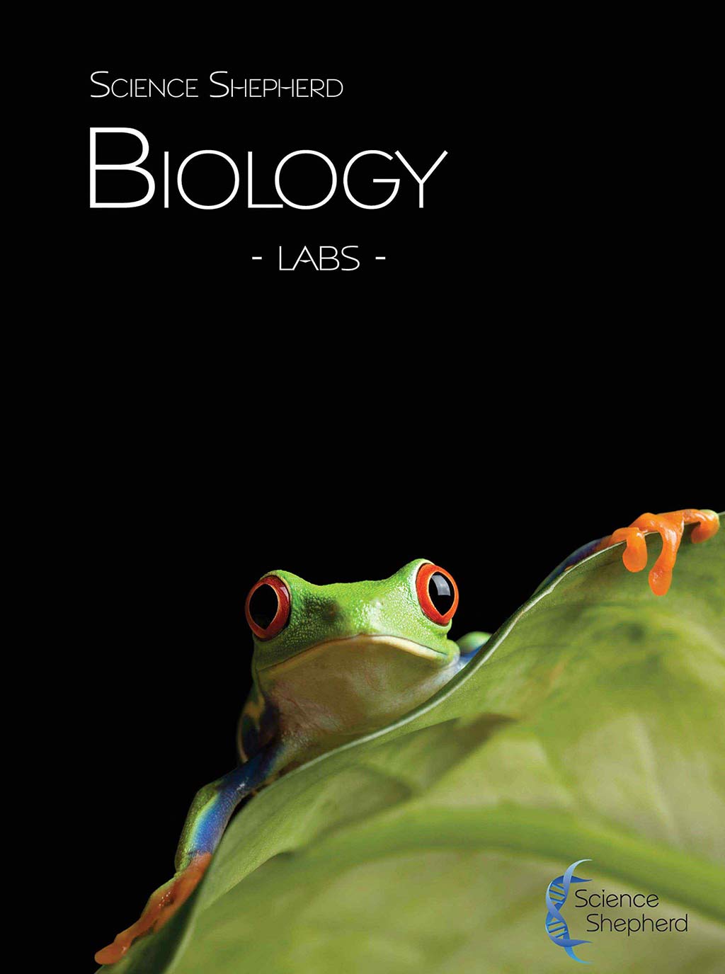 Science Shepherd Homeschool Biology Lab Videos DVD cover of a green frog and leaf