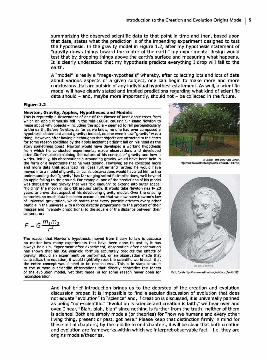 The Philosophy & History of Origins creation science and evolution book sample page 2