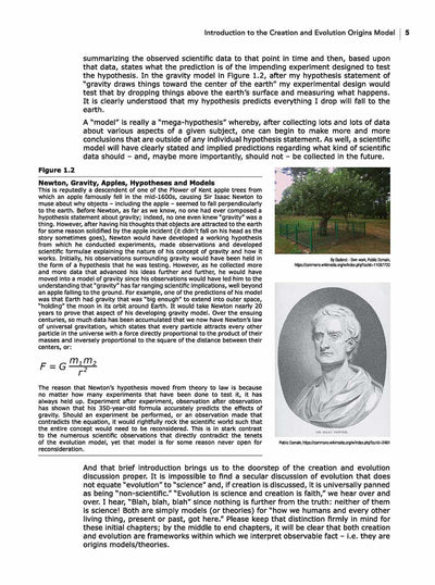 The Philosophy & History of Origins creation science and evolution book sample page 2