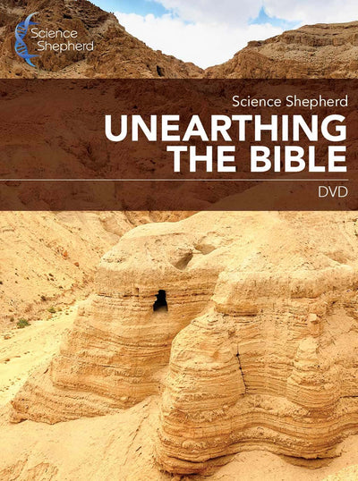 Unearthing the Bible online homeschool science DVD cover of cave in Qumran